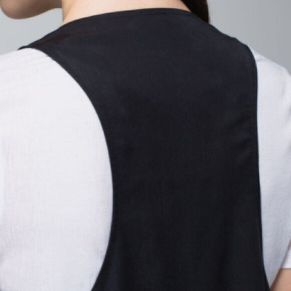 Lululemon Silky Longline Drape Vest Black 4 NWOT - Picture 5 of 13